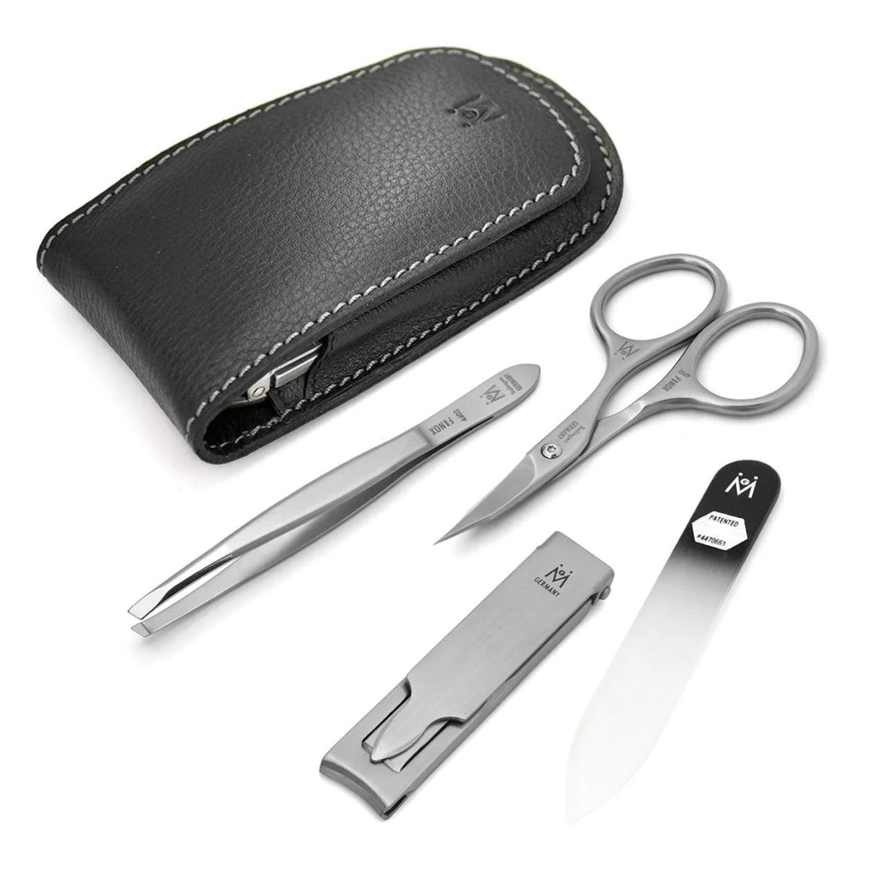 Germanikure 4-Piece Manicure Set in Leather Case