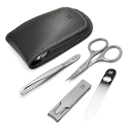 Germanikure 4-Piece Manicure Set in Leather Case