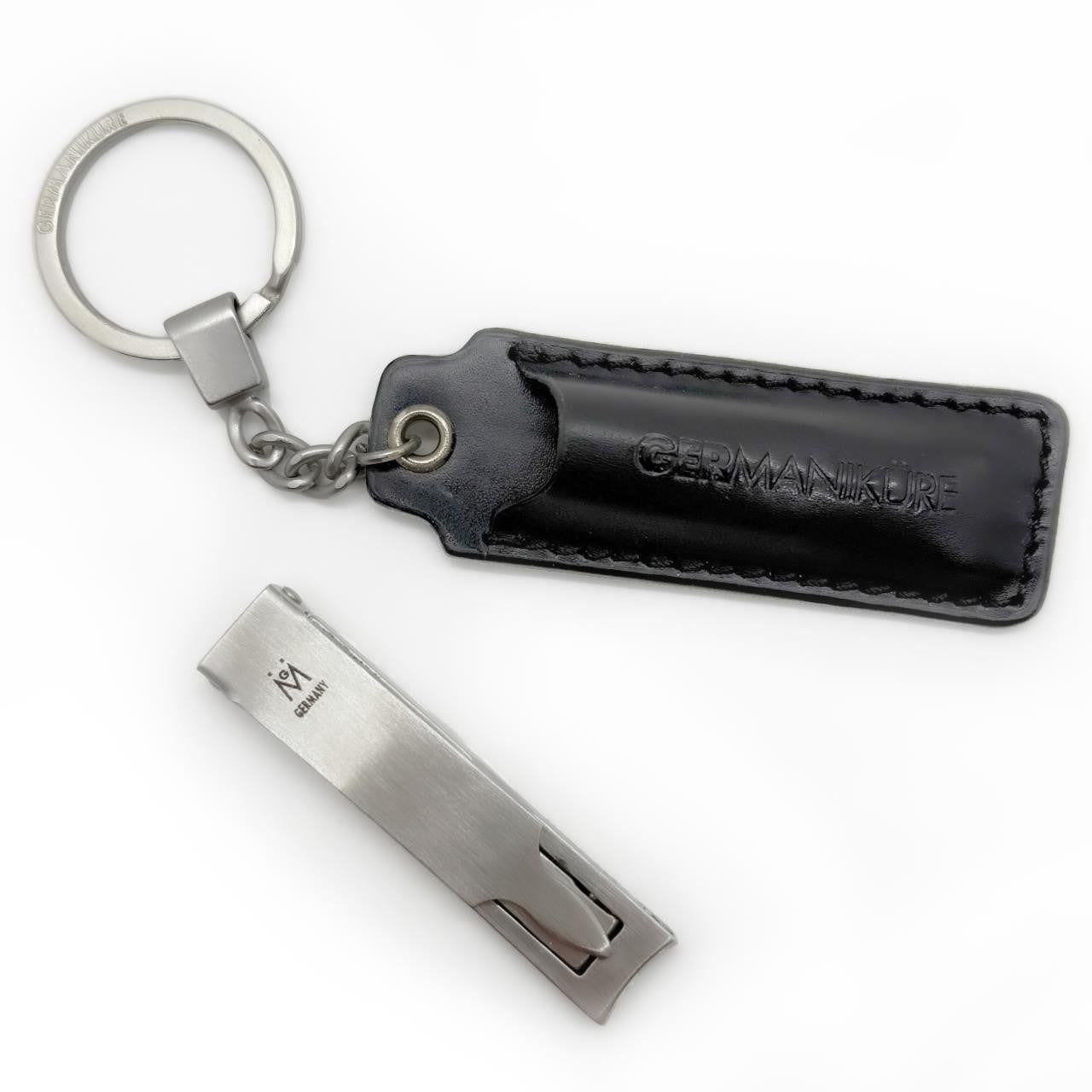 Germanikure Ultrathin Nail Clipper with Leather Keychain Case