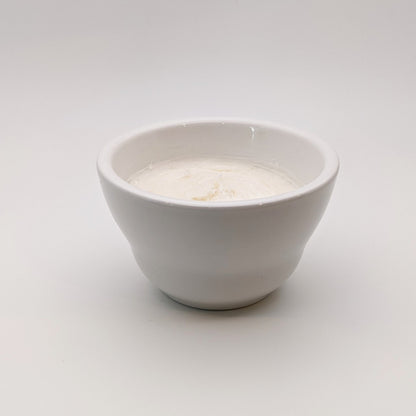 JL James' Premium Shave Soap in Ceramic Bowl