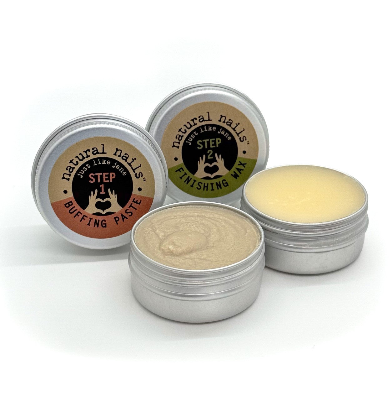 Natural Nails Buff & Wax Kit - New Nano Glass File for Higher Shine!