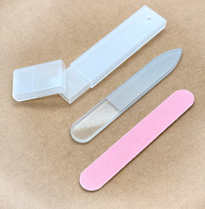 Natural Nails Buff & Wax Kit - New Nano Glass File for Higher Shine!