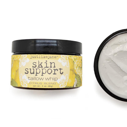 Skin Support Tallow Whip with Arrowroot | 3 oz | 4 Scents
