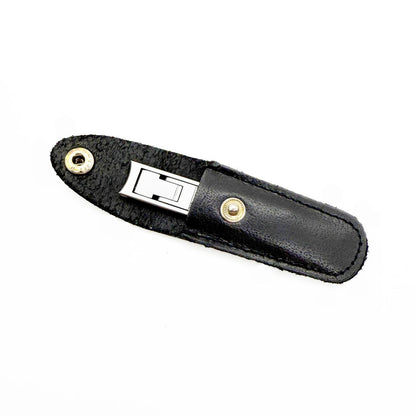 Ultrathin Nail Clipper - Stainless Steel with Leather Snap Case
